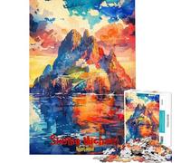 Puzzles de 1000 pièces pour Adolescents Puzzles Skelling Michael Art Poste pour Adultes Jeux Amusants pour Toute la Famille Cadeaux Anti-Stress (Taille 38x52cm)