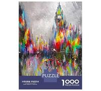 Puzzles De 1000 Pièces pour Adolescents Rainy London Puzzle Jeux Relaxants Décoration Murale Cadeaux pour Les Amis Et La Famille 52x38cm/1000pcs