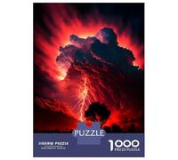 Puzzles De 1000 Pièces pour Adolescents Red Apocalypse Storm Puzzle pour Adultes Relax Games Hand Speed Race Offre Cadeaux pour Toute La Famille 38x26cm/1000pcs