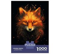 Puzzles De 1000 Pièces pour Adolescents Red Fox Mysterious Puzzles pour Adolescents Jeux Relaxants pour S'amuser en Famille Offrez-Leur Un Cadeau 70x50cm/1000pcs