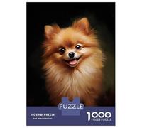 Puzzles De 1000 Pièces pour Adolescents Red Pomeranian Dog Puzzles pour Adultes, Jouets, Décoration Murale, Cadeaux Uniques pour Femmes, Anniversaires Et Présents 70x50cm/1000pcs
