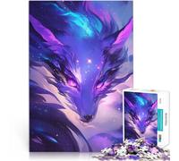 Puzzles de 1000 pièces pour Adolescents Renard Cosmique Jouets de Divertissement Familial Cadeau d'anniversaire, Cadeaux 75x50cm