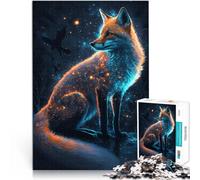 Puzzles de 1000 pièces pour Adolescents Renard néon Séjour Anti-Stress pour Tuer Le Temps Décoration d'intérieur et Cadeaux Uniques 50x70cm