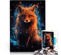 Puzzles de 1000 pièces pour Adolescents Renard Roux mystérieux Jouets Jeux éducatifs Soulagement du Stress Décoration Parfaite 52x38cm