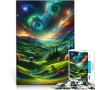 Puzzles de 1000 pièces pour Adolescents Rêve de la Vallée Céleste Staycation Tuer Le Temps Cadeaux d'anniversaire 52x38cm