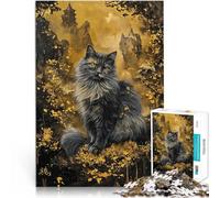 Puzzles de 1000 pièces pour Adolescents Rêves félins Défi Difficile pour soulager Le Stress Cadeau pour Les Anniversaires 52x38cm