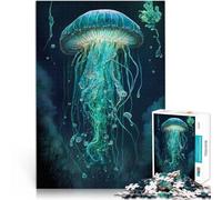 Puzzles de 1000 pièces pour Adolescents Royaume Mythique des méduses Jouets de Jeu Activités Amusantes à la Maison, Cadeaux d'anniversaire, Cadeaux de Voyage, 52x38cm