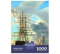 Puzzles De 1000 Pièces pour Adolescents Russian Ship of The Line Puzzle Jeux Relaxants Décoration Murale Cadeaux pour Les Amis Et La Famille 38x26cm/1000pcs