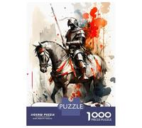 Puzzles De 1000 Pièces pour Adolescents Saint George Puzzle Adulte Jeu Manuel Défi Difficile Cadeaux pour Amis Et Famille 52x38cm/1000pcs