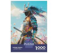Puzzles De 1000 Pièces pour Adolescents Samurai in A Field Puzzle Adulte Jeu Manuel Améliore La Mémoire Réduit Le Stress Cadeaux 70x50cm/1000pcs