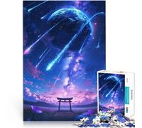 Puzzles de 1000 pièces pour Adolescents Sanctuaire shintoïste sous Les étoiles Défi Difficile Idées Cadeaux 75x50cm