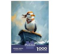 Puzzles De 1000 Pièces pour Adolescents Seagull Pirate on A Boat Puzzles pour Adolescents, Jouets À Monter Soi-même, Analyse Et Logique, Cadeau d'anniversaire Ou De Noël 38x26cm/1000pcs