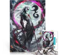 Puzzles de 1000 pièces pour Adolescents Seigneur démon Gothique Sombre Jeu Stimulant Liste de souhaits avec Le Père Noël 75x50cm