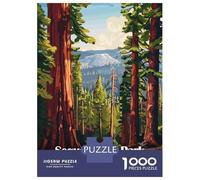 Puzzles De 1000 Pièces pour Adolescents Sequoia National Park Puzzles pour Adultes Assemblage De Motifs Stimule Le Cerveau Jeu Stimulant 38x26cm/1000pcs