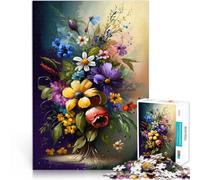 Puzzles de 1000 pièces pour Adolescents Série d'art Floral Style 2 Loisirs en Famille Renforcer l'amour Entre Les Couples 75x50cm