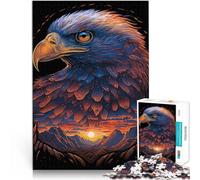 Puzzles de 1000 pièces pour Adolescents Série Eagle Art Style 3 Jouets de Jeu pour Cadeau Familial Une œuvre d'art 52x38cm