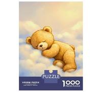 Puzzles De 1000 Pièces pour Adolescents Sleeping Teddy Bear on Clouds Puzzles pour Adolescents, Jouets À Monter Soi-même, Analyse Et Logique, Cadeau d'anniversaire Ou De Noël 52x38cm/1000pcs