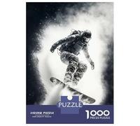 Puzzles De 1000 Pièces pour Adolescents Snowboard Puzzles pour Adultes, Jouets Anti-Stress, Défi Difficile, Cadeaux d'anniversaire Et Cadeaux Uniques 38x26cm/1000pcs