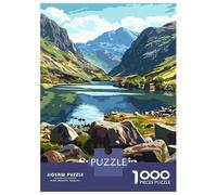 Puzzles De 1000 Pièces pour Adolescents Snowdonia National Park Wales Landscape Puzzle pour Adolescents, Activités Familiales pour Anniversaire, Noël Et Cadeaux Uniques 38x26cm/1000pcs