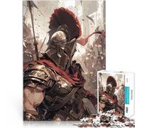 Puzzles de 1000 pièces pour Adolescents Soldat Guerrier Spartiate Jeu Stimulant et Jeu Familial décoration Murale 38x26cm