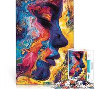 Puzzles de 1000 pièces pour Adolescents Son Visage Réduction du Stress intéressante avec des pièces de Formes aléatoires entièrement imbriquées 38x26cm