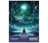 Puzzles De 1000 Pièces pour Adolescents Space Exploration Adventure -1 Puzzles pour Adultes Jeux Amusants Difficile Difficile À Terminer 70x50cm/1000pcs