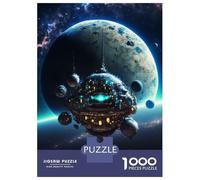 Puzzles De 1000 Pièces pour Adolescents Space Planets Puzzles pour Adultes - Jeu Familial Amusant Et Humoristique - Cadeaux De Noël Et d'anniversaire 38x26cm/1000pcs