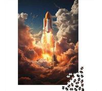 Puzzles De 1000 Pièces pour Adolescents Space Shuttle Launch Puzzle À Monter Soi-même, Jouets pour S'amuser en Famille, Cadeau d'anniversaire Ou De Noël 70x50cm/1000pcs