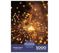 Puzzles De 1000 Pièces pour Adolescents Sparkler Celebration New Years Puzzle Adulte Jeu Manuel Amusant Et Humoristique Cadeau Anti-Stress 38x26cm/1000pcs