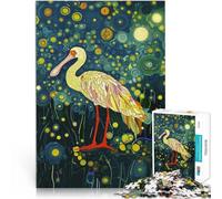 Puzzles de 1000 pièces pour Adolescents Spatule Blanche dans la forêt étoilée Casse-tête pour Jeu de défi Unique 38x26cm