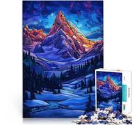 Puzzles de 1000 pièces pour Adolescents Splendeur des Montagnes enneigées Impossible Car C'est Un pour Toute la Famille 52x38cm