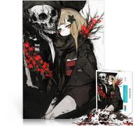 Puzzles de 1000 pièces pour Adolescents Squelette et Fille Défi Difficile pour soulager Le Stress Cadeau Amusant 38x26cm