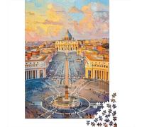 Puzzles De 1000 Pièces pour Adolescents St. Peter's Basilica, Vatican City-2 Puzzles pour Adultes Jeux Relaxants Décoration Intérieure pour Anniversaire, Noël 70x50cm/1000pcs