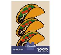 Puzzles De 1000 Pièces pour Adolescents Stack of Tacos Mexicanos Illustration Puzzle Adulte À Faire Soi-même, Jouets Anti-Stress, Cadeaux De Noël Et d'anniversaire 70x50cm/1000pcs