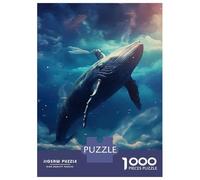Puzzles De 1000 Pièces pour Adolescents Starry Night with Birds Puzzle Jeux De Famille Décoration Intérieure Cadeaux d'anniversaire Uniques 70x50cm/1000pcs
