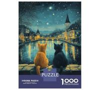 Puzzles De 1000 Pièces pour Adolescents Stars Over The River Puzzle pour Adultes Jeu Manuel D'assemblage De Motifs pour Anniversaire, Noël 52x38cm/1000pcs