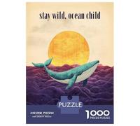 Puzzles De 1000 Pièces pour Adolescents Stay Wild, Ocean Child Puzzles pour Adultes Jeux Anti-Stress Analyse Et Logique Cadeaux d'anniversaire Uniques 52x38cm/1000pcs