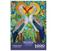 Puzzles De 1000 Pièces pour Adolescents Storks in Harmony Puzzle pour Adultes Jouet Décoration Murale Défi Difficile À Compléter 70x50cm/1000pcs