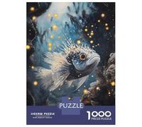 Puzzles De 1000 Pièces pour Adolescents Stylized Fish in Underwater Scene Puzzles pour Adolescents, Jouets À Monter Soi-même, Analyse Et Logique, Cadeau d'anniversaire Ou De Noël 52x38cm/1000pcs