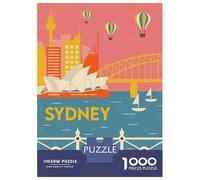 Puzzles De 1000 Pièces pour Adolescents Sydney City Puzzles pour Adultes - Jeu Difficile Et Stimulant À Terminer 70x50cm/1000pcs