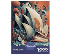 Puzzles De 1000 Pièces pour Adolescents Sydney Opera House 2 Puzzle Jeux Relaxants Décoration Murale Cadeaux pour Les Amis Et La Famille 38x26cm/1000pcs