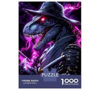 Puzzles De 1000 Pièces pour Adolescents T-Rex Raptor Ninja Animal Puzzles pour Adolescents, Jeu De Réflexion Amusant Et Humoristique, Cadeau d'anniversaire Unique 38x26cm/1000pcs