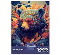 Puzzles De 1000 Pièces pour Adolescents The Beautiful Bear Puzzles pour Adultes Jeux De Société pour S'amuser en Famille Offrez-Leur des Cadeaux 52x38cm/1000pcs