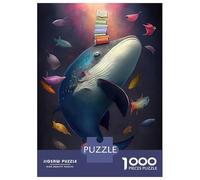 Puzzles De 1000 Pièces pour Adolescents The Dancing Whale Puzzle Jeux Relaxants Une Œuvre d'art Cadeaux d'anniversaire Uniques 52x38cm/1000pcs