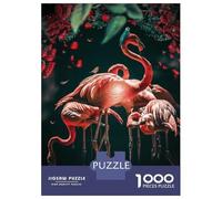 Puzzles De 1000 Pièces pour Adolescents The Glowing Flamingo Puzzles pour Adolescents, Jouets À Monter Soi-même, Analyse Et Logique, Cadeau d'anniversaire Ou De Noël 70x50cm/1000pcs