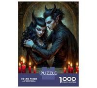 Puzzles De 1000 Pièces pour Adolescents The Lovers - Fantasy Couple Tarot Puzzle Jeux De Famille Décoration Intérieure Cadeaux d'anniversaire Uniques 38x26cm/1000pcs