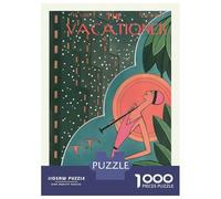 Puzzles De 1000 Pièces pour Adolescents The Vacationer Summer Escape Cover Puzzle Jeux Relaxants Décoration Murale Cadeaux pour Les Amis Et La Famille 70x50cm/1000pcs