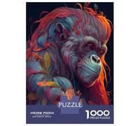 Puzzles De 1000 Pièces pour Adolescents The Wise Orang Utan Puzzle Jeux De Famille Décoration Intérieure Cadeaux d'anniversaire Uniques 52x38cm/1000pcs
