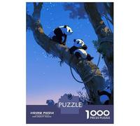 Puzzles De 1000 Pièces pour Adolescents Three Pandas in Trees Puzzles pour Adolescents, Jouets À Monter Soi-même, Analyse Et Logique, Cadeau d'anniversaire Ou De Noël 38x26cm/1000pcs