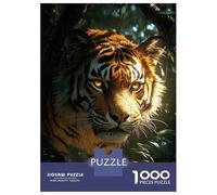 Puzzles De 1000 Pièces pour Adolescents Tiger Portrait in Jungle Puzzle pour Adultes Relax Games Hand Speed Race Offre Cadeaux pour Toute La Famille 70x50cm/1000pcs